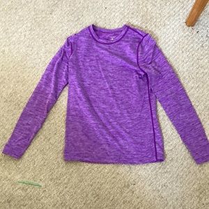 14-16 purple tight fitting long sleeve shirt